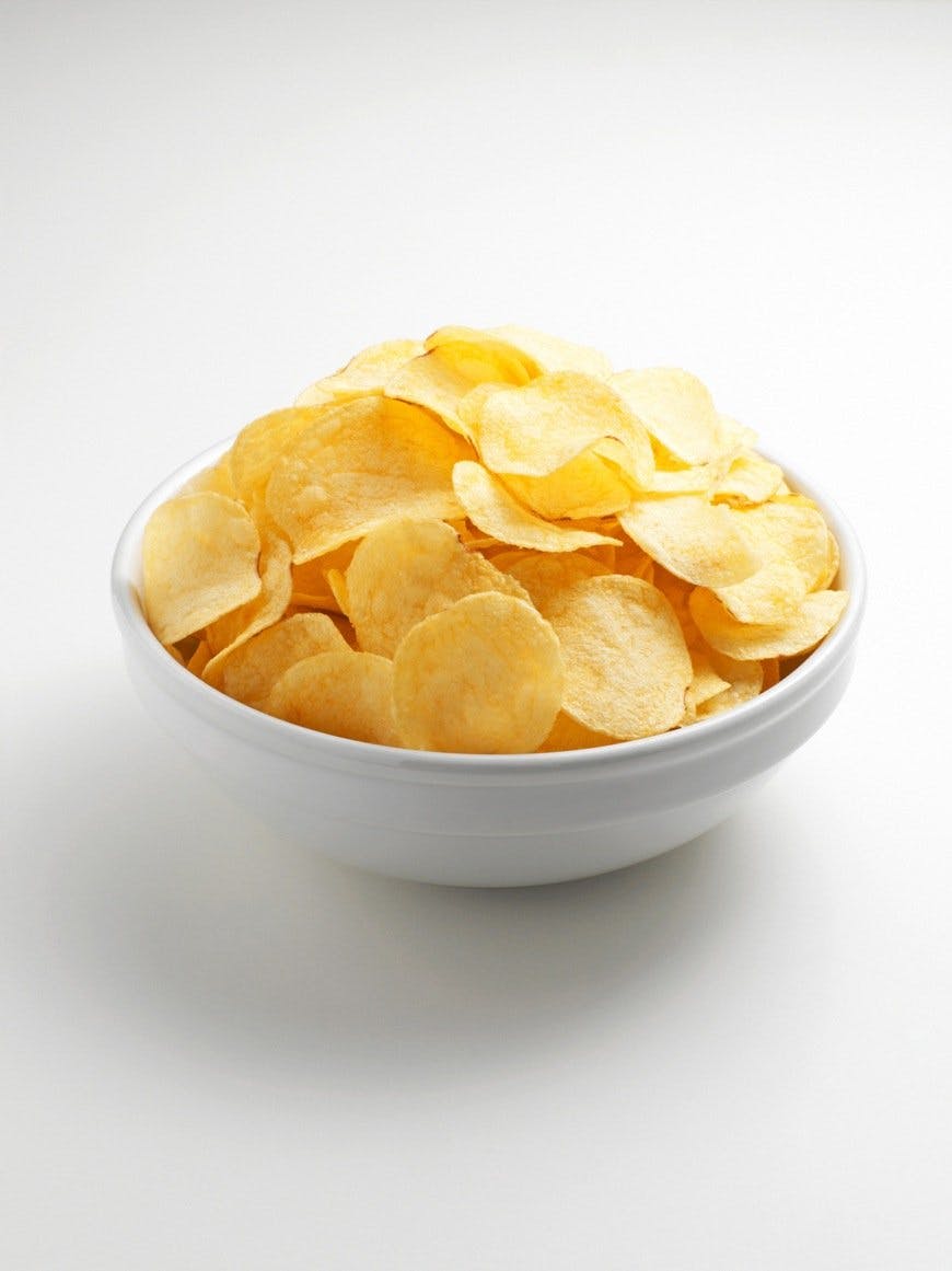 Chips av olivenolje